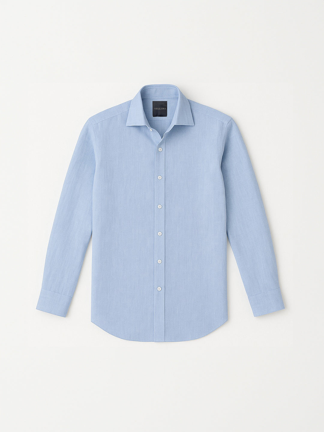 100% Linen Soft Touch Sky Blue Shirt