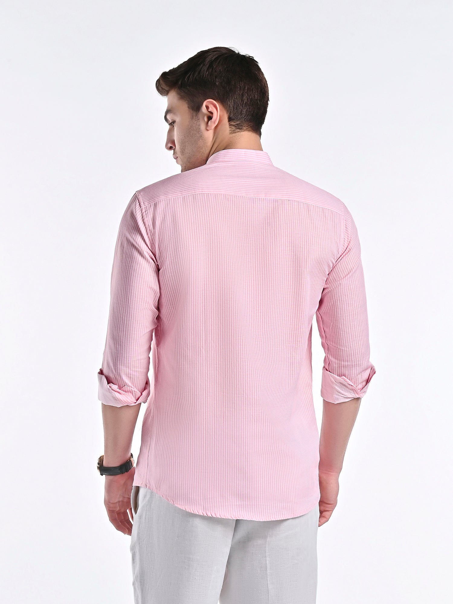 Pinstripe linen Coral reef Shirt