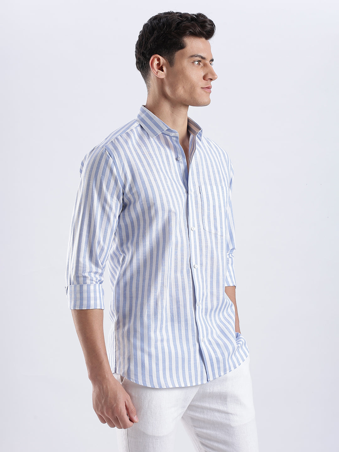 Positano Linen Striped Shirt