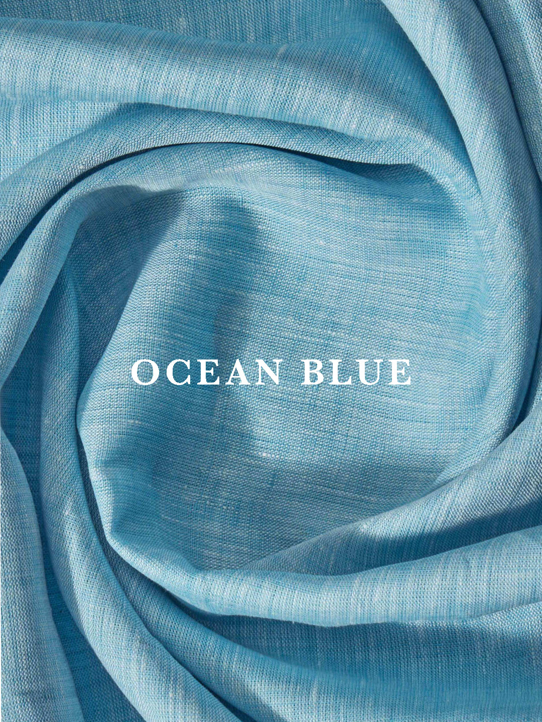 VELLURE Soft Touch Linen | Pure 60s Lea | Ocean Blue