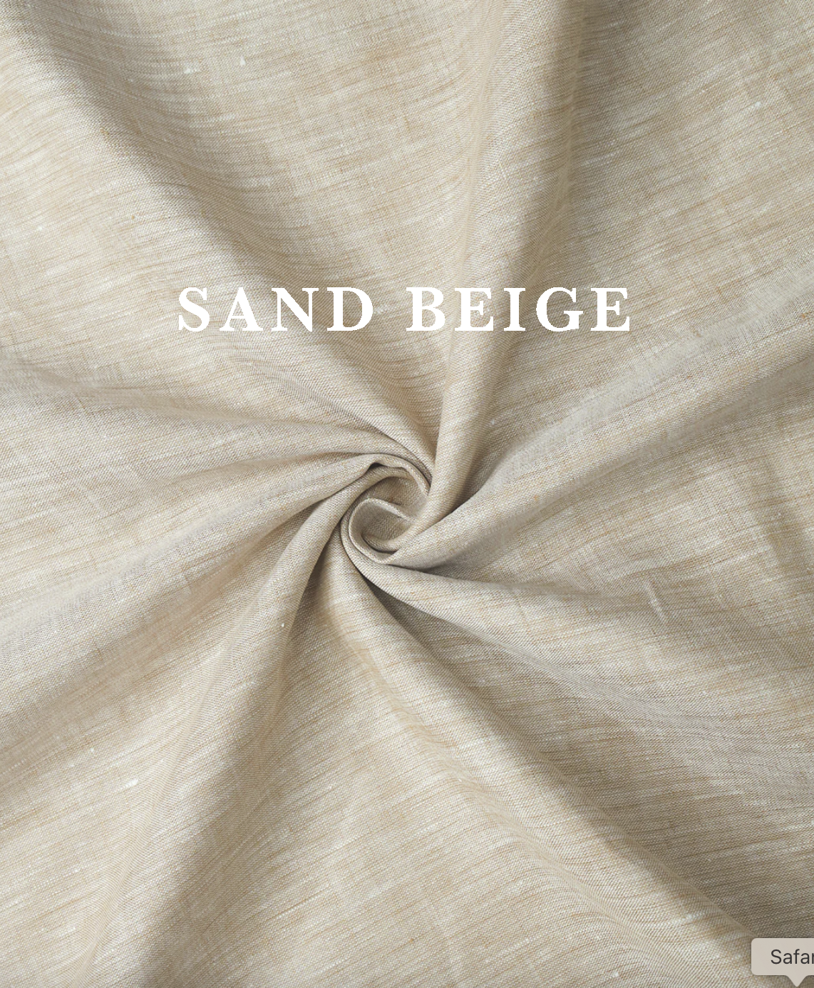 VELLURE Soft Touch Linen | Pure 60s Lea | Sand Beige