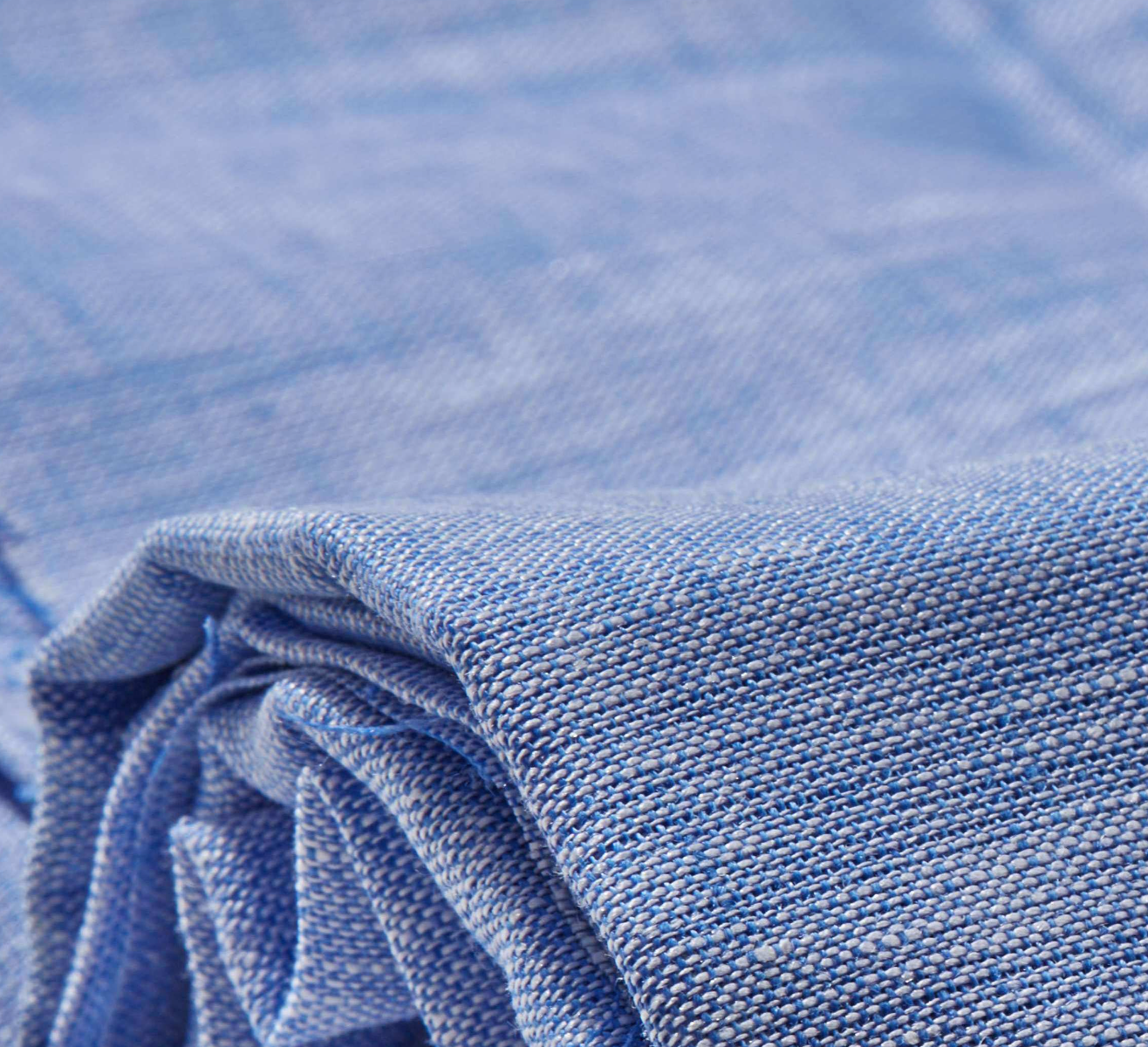 VELLURE Soft Touch Linen | Pure 60s Lea | Stormy Blue