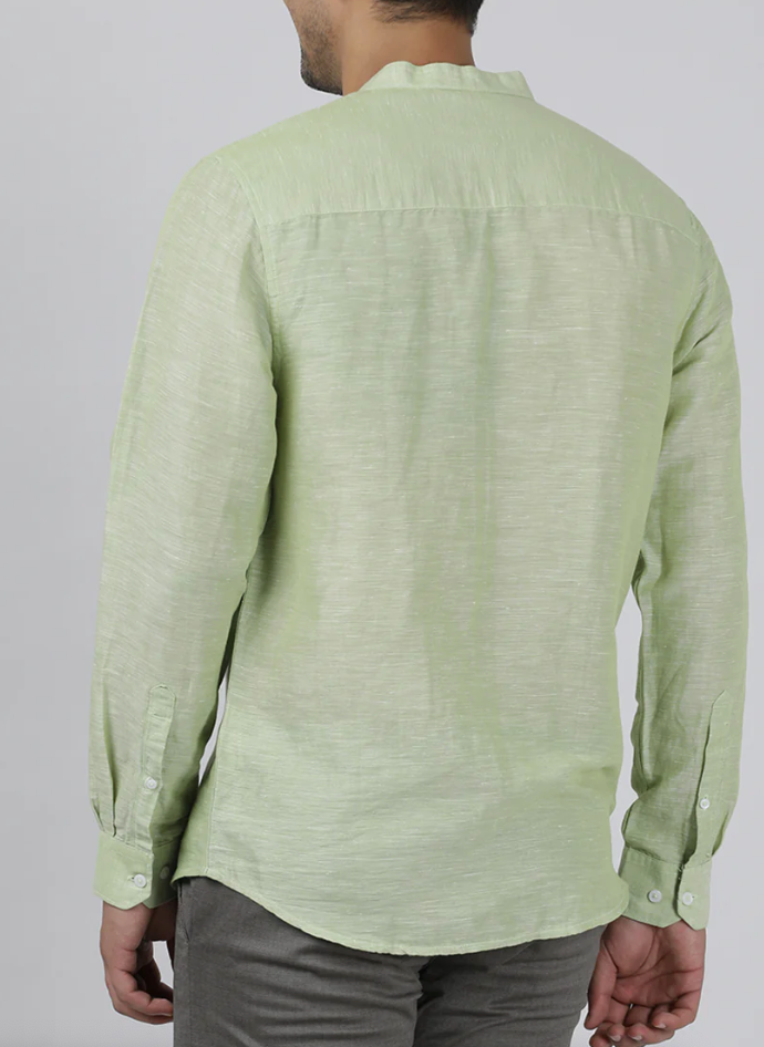 VELLURE Soft Touch Linen | Pure 60s Lea | Pista Green