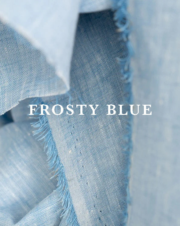 VELLURE Soft Touch Linen | Pure 60s Lea | Frosty Blue