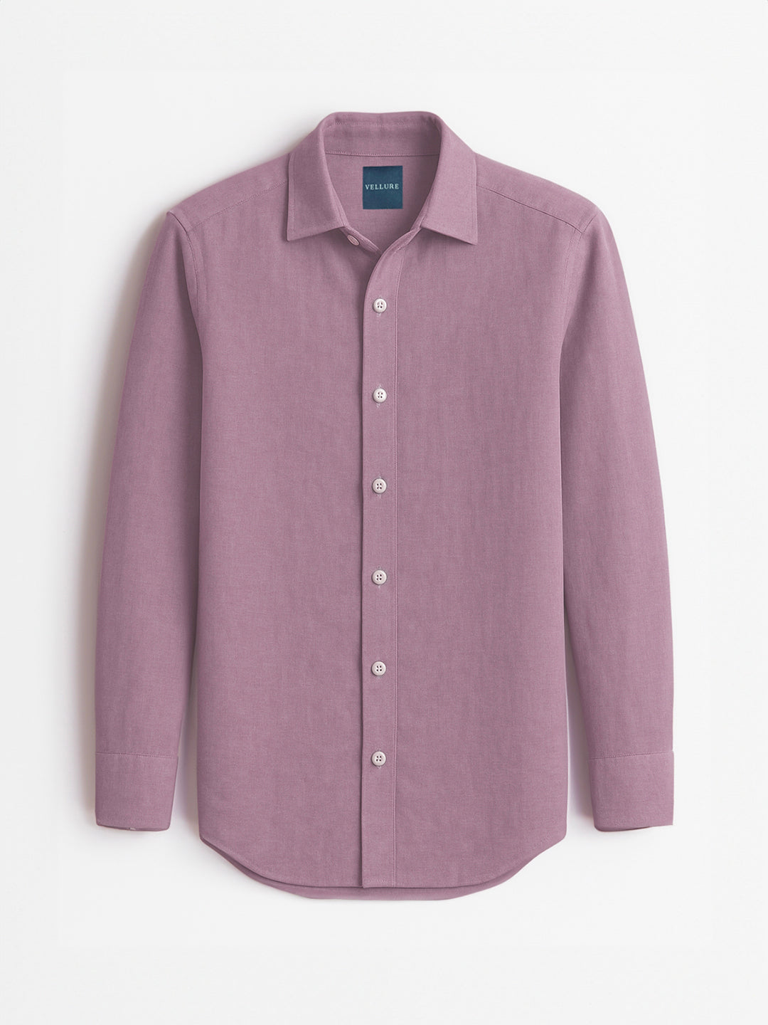 100% Linen Soft Touch Twilight Mauve Shirt