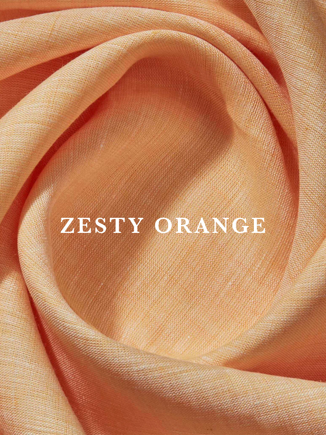 VELLURE Soft Touch Linen | Pure 60s Lea | ZESTY ORANGE